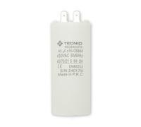 Tecnid by Velamp - Condensador de arranque de fondo plano de 50 µF y 450 V CA - Para motores monofásicos, bombas sumergibles, compresores y aires acondicionados