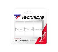 Tecnifibre Players Pro Feel - Agarre para Tenis, Color Blanco (Paquete de 3)