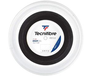 Tecnifibre Unisex - Rollo de Cuerda de Tenis 200M MULTIFEEL 1.30 Negro 1,30 mm