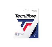 Tecnifibre X-One BIPHASE 1.30 Red Cordage de Tenis Adulto, Unisex, Rojo, 12m