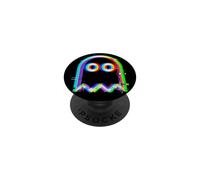 Tecno EDM Retro de Vaporwave Ghost para Halloween PopSockets PopGrip Adhesivo