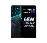 TECNO Pova 5 Pro 5G (Ilusión oscura, 8 GB de RAM, 256 GB de almacenamiento), Segmento 1er 68 W de carga ultra rápida, 1 interfaz ARC retroiluminada multicolor de la India, Cámara dual ai de 50 MP