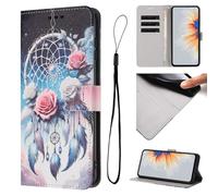 Tecno Pova6 Neo 4G Case Leather Flip Shockproof 3D Painted PU Leather Phone Case for Tecno Pova6 Neo 4G with Stand Function Card Holders Folio Soft Silicone Bumper Protective Cover,Wind Chime