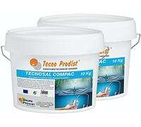 Tecno Prodist TECNOSAL COMPAC- Sal compacta Especial para descalcificadores - Pack 2 Cubos de 10 kg - Fácil aplicación, más Comodidad Más Comodidad