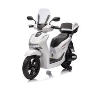 Tecnobike Shop Honda SH125 - Moto eléctrica para niños, luces LED, sonidos MP3, color blanco