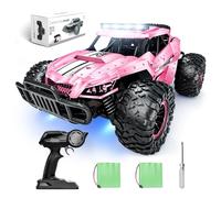 Tecnock Coches de Control Remoto para niños y Adultos, Escala 1:16, 20 km/h Tracción 2, camión Monstruo Todo Terreno, 2 Baterías para Juego de 60 Minutos, Juguetes Regalos para niños y niñas