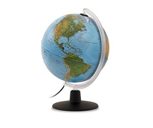 Tecnodidattica - GAIA 25 AR | Globo Terráqueo con Luz y Giratorio para Niños | Realidad Aumentada con Datos sobre Naturaleza y Cultura | Cartografía Física y Política | Diámetro de 25 cm I Español