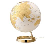 TECNODIDATTICA-Mappamondo Atmosphere Light&Colour Metal Gold-Globo terráqueo, Color Dorado, (0331F7)