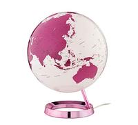 TECNODIDATTICA Globo Terraqueo con Luz Atmosphere Ø 30 cm Rosa Plástico