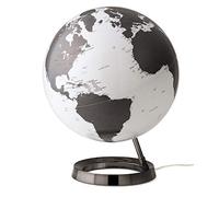 TECNODIDATTICA- Mappamondo Atmosphere Light&Colour - Globo terráqueo metálico, Color Gris Oscuro, Metal (0331F7)