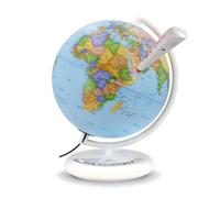 Tecnodidattica National Geographic Speaking Globe 2.0 - Globo terráqueo luminoso interactivo - Globo educativo con bolígrafo de audio, información sobre países y capitales, juego educativo para niños