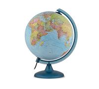 Tecnodidattica - Night&Day Globo Terráqueo para Niños y Jóvenes | Doble Función Cartografía Política y Constelaciones | Luminoso y Giratorio | Meridiano Graduado | Textos en Español | Diámetro de 25cm