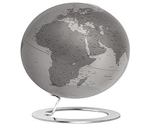 TECNODIDATTICA Tecnodidáctica - Globo terráqueo Atmosphere Iglobe Silver, Color Gris, 0324IG