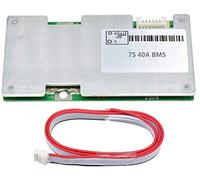 TECNOIOT 1 Pieza 7S 40A 24V Li-Ion Lipo Lithium 18650 Tablero de protección de energía de batería con Equilibrio