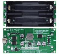 TECNOIOT 1 Uds DC 5V a 12V 15W UPS Fuente de alimentación ininterrumpida 18650 Cargador de batería de Litio Type-C USB