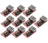 TECNOIOT 10 Piezas DC-DC Buck Module 6-24V 12V / 24V a 5V 3A USB Step Down Power Supply Cargador Eficiencia 97.5%