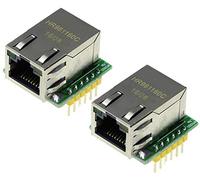 TECNOIOT 2 Unidades USR-ES1 W5500 Chip Nuevo SPI a LAN/Ethernet Convertidor TCP/IP Mod