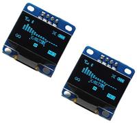 TECNOIOT 2pcs OLED 128X64 Display OLED LCD LED Display Module I2C IIC SPI Serial Color Blue | 2pcs 2,4 cm SSD1306 I2C IIC SPI Serial 12864 - Pantalla LCD OLED