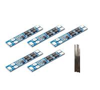 TECNOIOT 5 Piezas 2S 7.4V 8.4V 8A Li-Ion 18650 Cargador de batería de Litio Protección BMS PCM + 5uds Tira de níquel