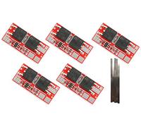 TECNOIOT 5 uds 2S 10A 8,4 V Li-Ion Litio 18650 Carga BMS PCM Placa de protección de batería + 5uds Tira de níquel