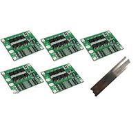 TECNOIOT 5pcs 3S 25A Li-Ion 18650 BMS PCM Placa de protección de batería con Balance BMS PCM + 5uds Tira de níquel