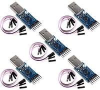 TECNOIOT 5pcs CP2104 USB to RS232 TTL UART 6PIN Connector Module Serial Converter