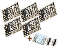 TECNOIOT 5pcs ESP ESP8266 Serial WiFi Transceiver Module (ESP12F)