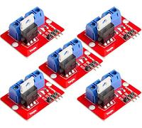 TECNOIOT 5pcs Top MOSFET Button IRF520 MOSFET Driver Module
