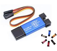 TECNOIOT ST-Link V2 Mini STM8 STM32 STLINK Simulator Download Programming | St-Link Unidad de Programación V2 Metal Mini Cáscara STM8 Emulador STM32 descargador