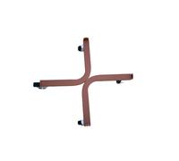 Tecnokit: Carro portaplantas, varios tamaños, con ruedas industriales Ø 5 cm, estructura de acero, apto para interiores y exteriores, jardinería, (Ø 40 cm, cocido)