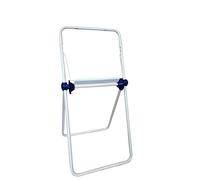 Tecnokit Dispensador de Papel de Suelo,con Rollo de Papel de Regalo, Estructura de Acero, Blanco, con Accesorios para el Uso, Dimensiones cm 49x46x95. (Bobine Maxi 34-36 cm)