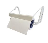 Tecnokit Portarrollos de papel de pared con rollo de papel gratuito, para bobinas de 29 cm, blanco, Portarrollos industriales, pieza para uso y montaje incluidos, color blanco