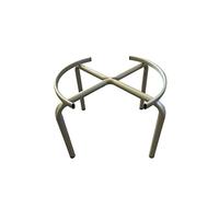 Tecnokit: Soporte para barril o barril de aceite, varios tamaños, robusta estructura de acero, gris. (50 litros alto sin ruedas)
