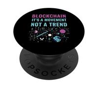 Tecnología Blockchain Crypto Cryptocurrency Day Trading PopSockets PopGrip Adhesivo