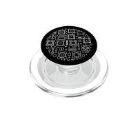 Tecnología Blockchain Diseño Redondo Lineal PopSockets PopGrip para MagSafe