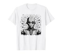 Tecnología. Circuito. Computadora Camiseta gráfica económica, Hombre, Blanco, M