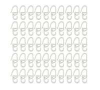 Tecnología de bola esférica en un paquete de 50 accesorios de cortina para una experiencia de drapeado (blanco 50 piezas)