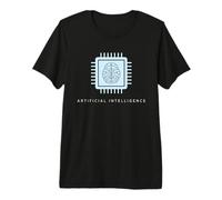 Tecnología de Chip de computadora Cerebral de Inteligencia Artificial AI Camiseta Premium