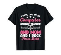 Tecnología de la Información Mamá Mamá Maestra de Ciencias Camiseta