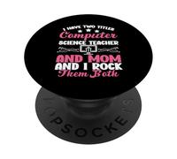 Tecnología de la Información Mamá Mamá Maestra de Ciencias PopSockets PopGrip Adhesivo