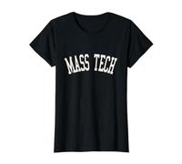Tecnología de masas Camiseta gráfica económica, Mujer, Negro, XS