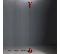 TECNOLUMEN Lámpara de pie LED atenuable Gru en rojo