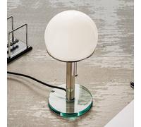 TECNOLUMEN Wagenfeld WG25 mesa pie vidrio/varilla