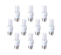 TECNOLUX EURO Bombilla Bajo Consumo 11W 550 lm E27 6400K Luz Fría (10uds)