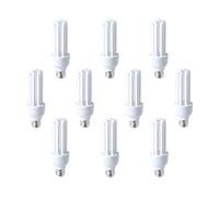 TECNOLUX EURO Bombilla bajo consumo E27 6400K luz fría 18W (10 piezas)