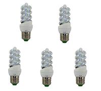 TECNOLUX EURO Bombilla LED Espiral E27 9W Luz Natural (4200K) (Pack de 5)
