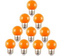 TECNOLUX EURO Bombilla LED Globo Naranja G45 230V 3W E27