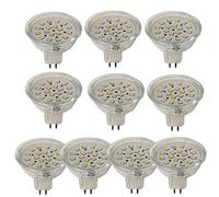 TECNOLUX EURO Bombilla LED GU5.3 12V 4.6W 6000K luz fria(10 Pack)