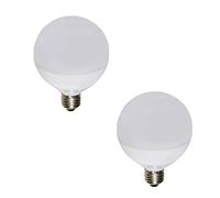 TECNOLUX EURO Bombilla LED redonda 12W luz amarilla 300K (pack de 2)