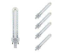 TECNOLUX EURO Lámpara Bombilla Led 2U Tubo G24 4200K Luz Neutra 12W (Pack 5)
